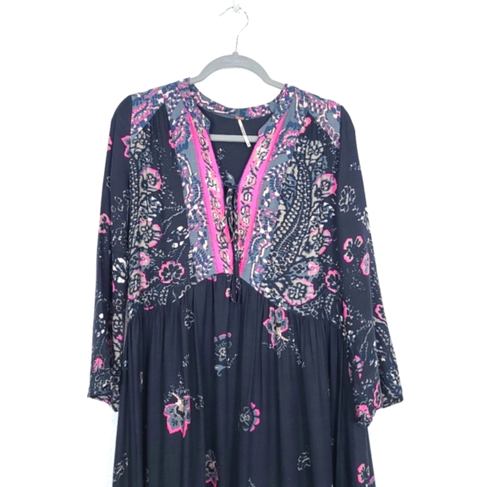 FREE PEOPLE If You Only Knew Black Boho Dress - Picture 7 of 14